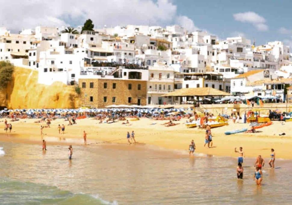 Studio With Great Sea View, Near The Beach, With Ac And Pools Αλμπουφέιρα Εξωτερικό φωτογραφία